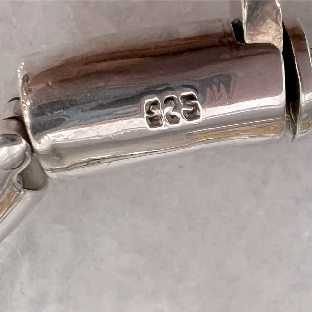 Sterling Silver Woven Link Elephant Bracelet - Picture 13 of 13